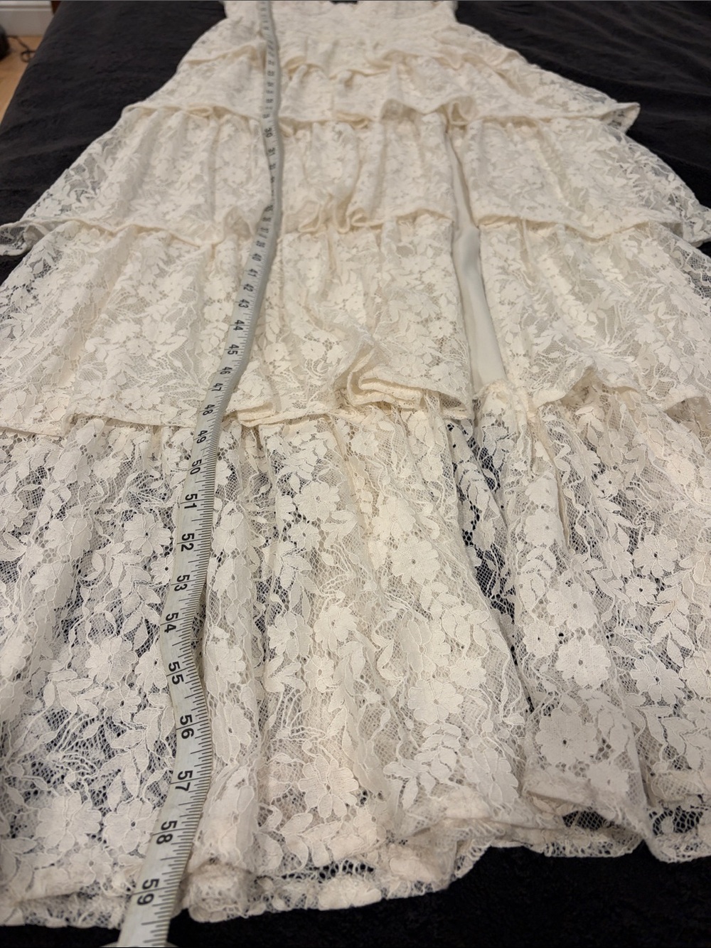 Altar'd State Umbar Embroidered Floral White Lace Dress - Picture 12 of 13